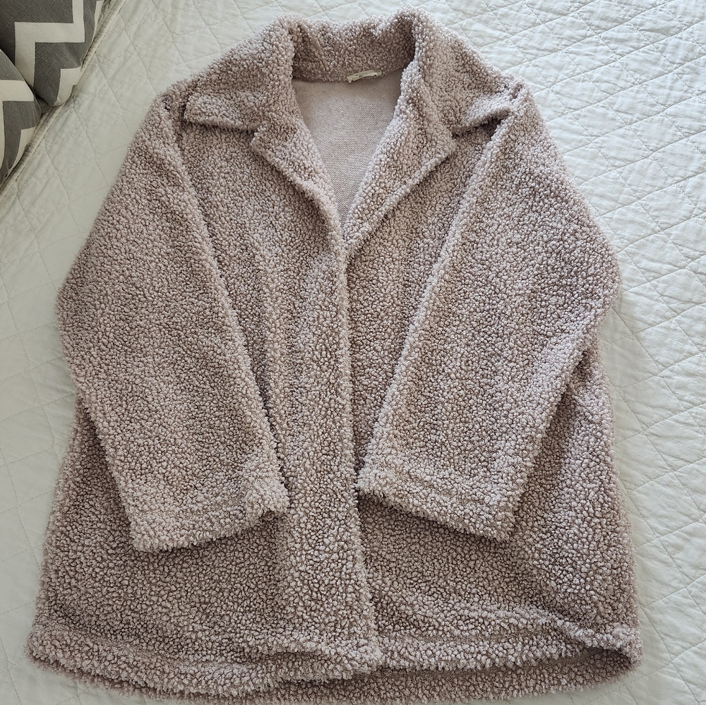 Les Amis Women's Teddy Bear Cardigan, Size M